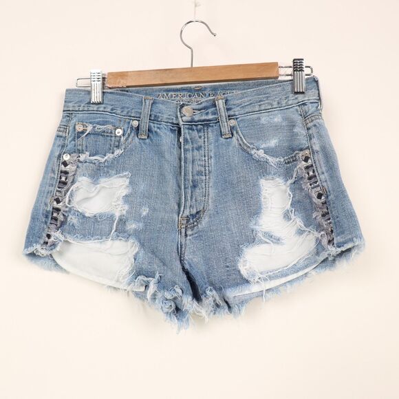 American Eagle Hi Rise Festival Shorts size 2 - Picture 1 of 5